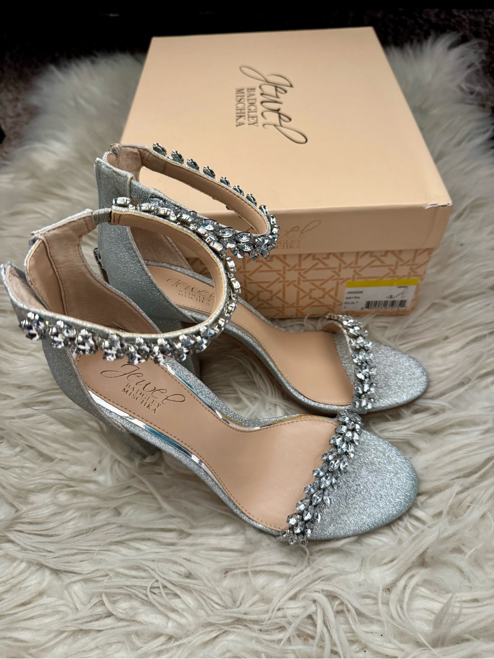 Badgley Mischka Jeweled Heel